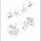 FLTRX 1KHC ROAD GLIDE (2022) FOOTBOARDS AND FOOTPEGS, PASSENGER
