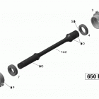 Outlander 650 EFI Ведущий вал