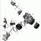 Outlander Max 400 EFI Коллектор воздухозаборника и корпус дросселя