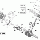 Outlander Max 500 EFI 01- crankshaft, piston and cylinder v1_std, xt, xt...
