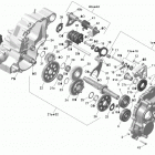 Outlander 650 EFI Коробка передач и компоненты