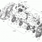 Outlander Max 500 EFI Коробка передач и компоненты