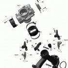 Outlander Max 500 EFI Коллектор воздухозаборника и корпус дросселя