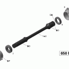 Outlander 650 EFI Приводной вал