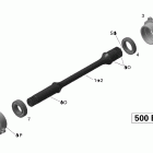 Outlander Max 500 EFI Приводной вал