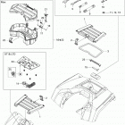 Outlander 800R EFI Передние и задние поддоны