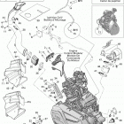 Outlander 800R EFI Двигатель и крепление