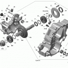 Outlander 800R EFI Редуктор и ведомая пара