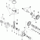 TRAIL BLAZER 400 - A03BA38CA Коленвал и поршни