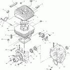 TRAIL BLAZER 250 - A03BA25CA/CB Картер и блок цилиндр