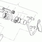 SCRAMBLER 500 4X4 - A03BG50AA Передний тормоз