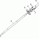 PREDATOR 90 - A03KA09CA Ось заднее колесо