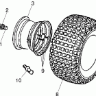 SPORTSMAN 90 - A02FA09CB Переднее колесо