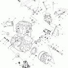 SCRAMBLER 500 4X4 - A03BG50AA Крепление двигателя