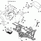 SPORTSMAN 600 - A03CH59AA Заднее крыло и сиденье