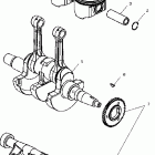 SPORTSMAN 600 - A03CH59AA Коленвал и поршни