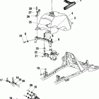 MAGNUM 325 4X4 - A02CD32AA Fuel tank and carburetor mounting