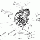 SCRAMBLER 400 2X4 - A02BA38CA Крепление КПП