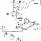 MAGNUM 500 - A02CD50AA Fuel tank and carburetor mounting