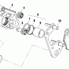 SCRAMBLER 500 4X4 - A02BG50AA Передний тормоз