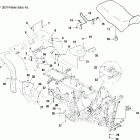 SPORTSMAN 400 - A02CH42AA Заднее крыло и сиденье