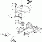 MAGNUM 325 2X4 - A02CB32AA Fuel tank and carburetor mounting
