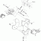 SCRAMBLER 500 2X4 - A02BA50AA Задний суппорт тормозной