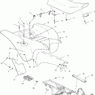 SCRAMBLER 500 2X4 - A02BA50AA Заднее крыло