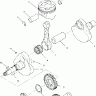 MAGNUM 500 2X4 HDS - A02CB50FC Коленвал и поршни