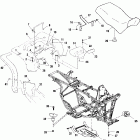 MAGNUM 500 - A02CD50AA Заднее крыло и сиденье