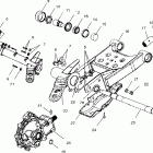 MAGNUM 325 2X4 - A02CB32AA Swing arm / rear gearcase mounting