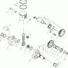 XPLORER 400 - A02CG38CA Коленвал и поршни