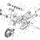 MAGNUM 325 2X4 - A01CB32AA Swing arm / rear gearcase mounting