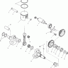 SCRAMBLER 400 2X4 - A01BA38CA Поршень и коленвал
