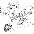 MAGNUM 500 - A01CD50AA Swing arm / rear gearcase mounting