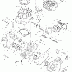 SCRAMBLER 400 2X4 - A01BA38CA Картер и блок цилиндр