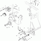 SPORTSMAN 400 - A01CH42AB Rear brake / foot pedal