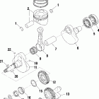 SCRAMBLER 500 2X4 - A01BA50AA Коленвал и поршни