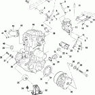SCRAMBLER 500 2X4 - A01BA50AA Крепление двигателя