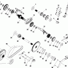 SPORTSMAN 335 - A00CH33AF Gearcase (internal components)
