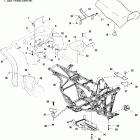MAGNUM 500 4X4, HDS - A00CD50FA Заднее крыло и сиденье