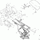 XPLORER 400 - A00CG38CA Заднее крыло и сиденье