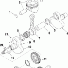 SPORTSMAN 335 - A00CH33AA Коленвал и поршни