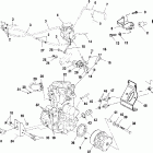 MAGNUM 500 4X4, HDS - A00CD50FA Крепление двигателя