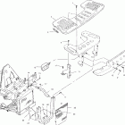 XPLORER 400 - A00CG38CA Передний бампер и багажник