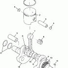 TRAIL BLAZER 250 - A99BA25CA Коленвал и поршни
