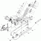 BIG BOSS 500 6X6  INTL  - A99AE50DA Swing arm weldment (rear)