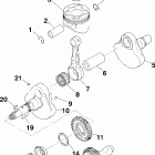DIESEL - A99CH45CA Коленвал и поршни