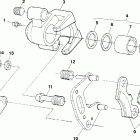 SPORTSMAN WORKER 500 - A99CH50EA/EB Передний тормоз
