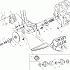 XPLORER 300 - A99CC28CA Gearcase / brake and chain cover mounting